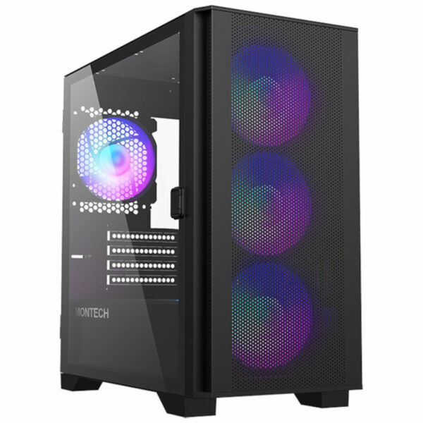 Montech AIR 100 ARGB - Black - Tempered Glass - mATX Case