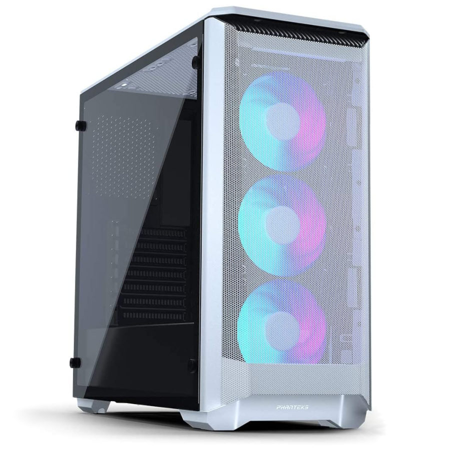 Phanteks Eclipse P400A Digital White Tempered Glass ATX Case TalosPC