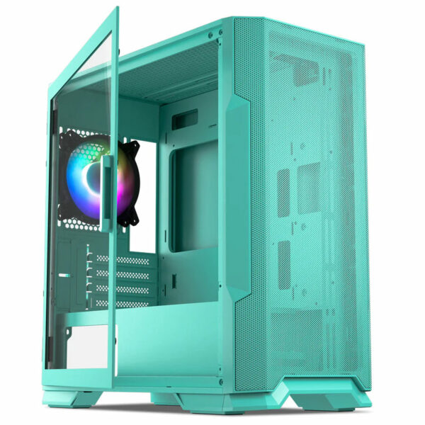 Vetroo M03 - Mint Green - Tempered Glass - mATX Case