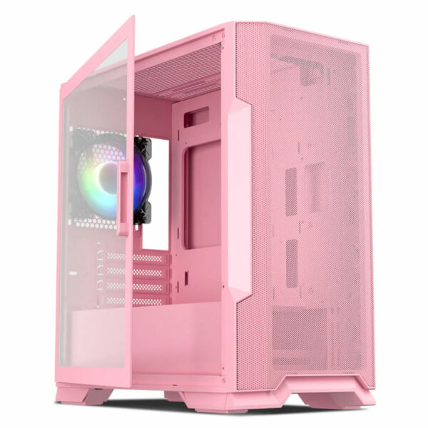 Vetroo M03 - Pink - Tempered Glass - mATX Case