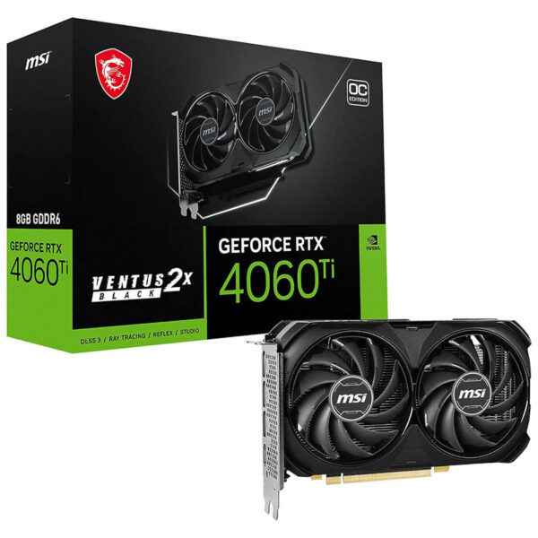 MSI Gaming VENTUS 2X Black OC - GeForce RTX 4060 Ti 8GB