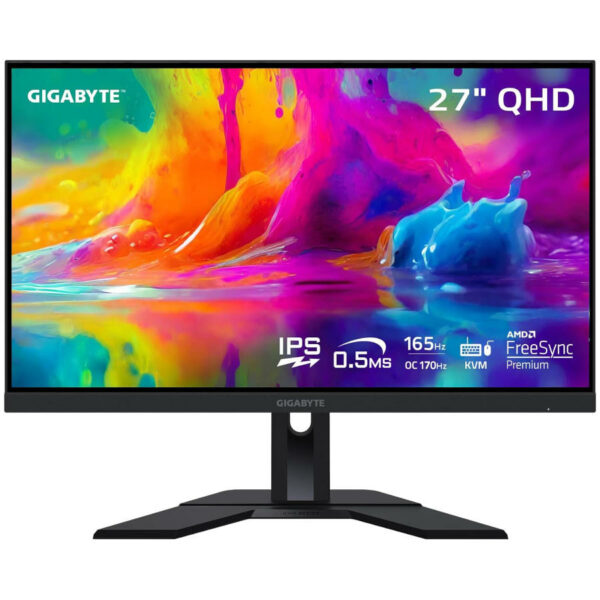 GIGABYTE M27Q - QHD IPS - 27" - 2560 x 1440p 165Hz - Gaming Monitor