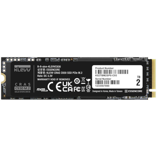 KLEVV CRAS C930 2TB - PCIe 4.0 NVMe M.2 SSD