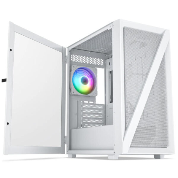 Vetroo M05 - White - Tempered Glass - mATX Case