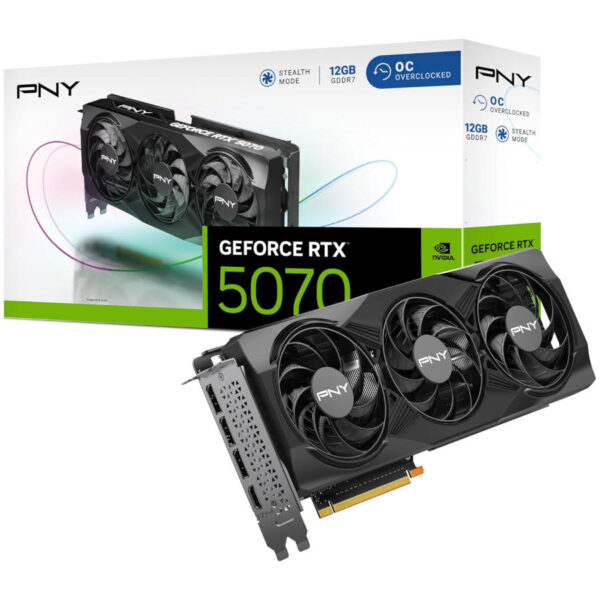 PNY Overclocked Triple Fan - GeForce RTX 5070 12GB